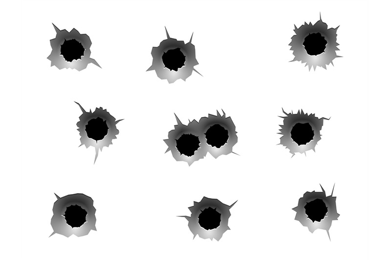 western bullet hole graphic
