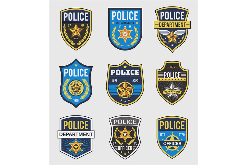 Download Police badges. Officer government badge, special police ...