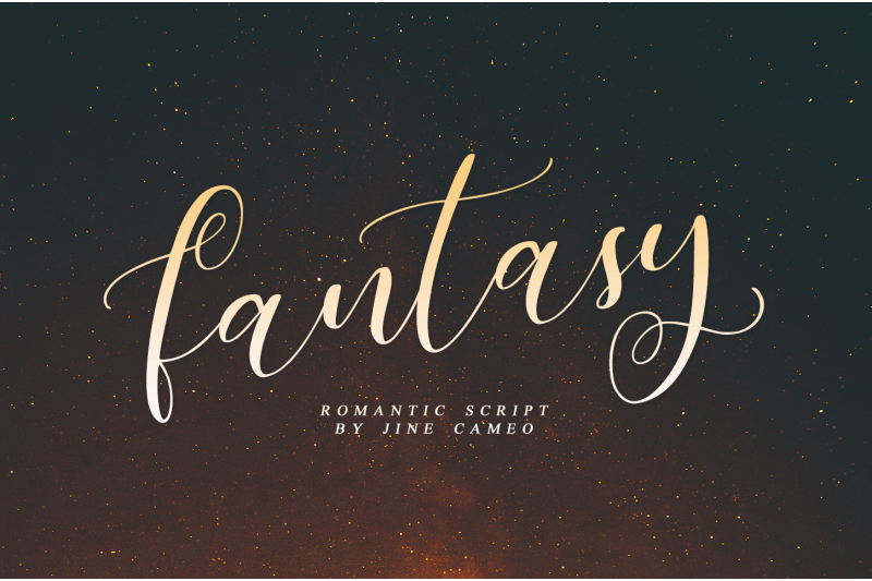 Fantasy Romantic Script By Jine Cameo Thehungryjpeg Com