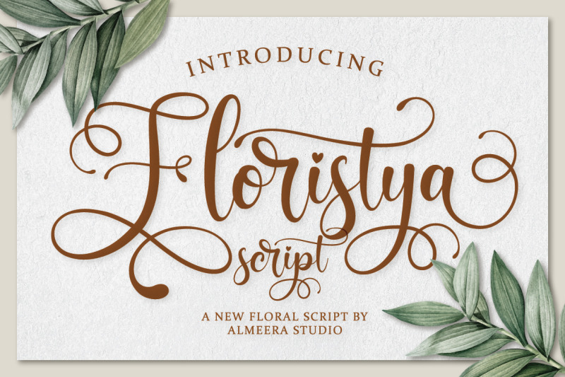 Floristya Script By Almeera_Std | TheHungryJPEG