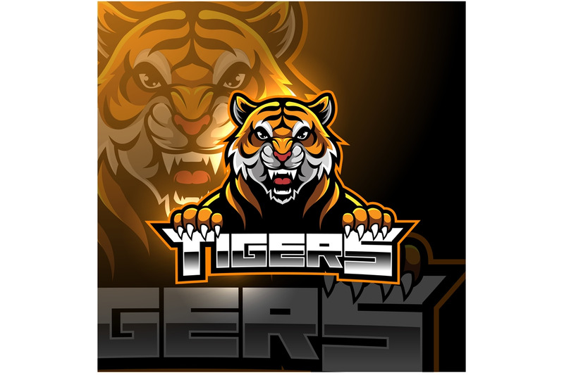 Exclusive Logo 779256, Tiger Mascot Logo