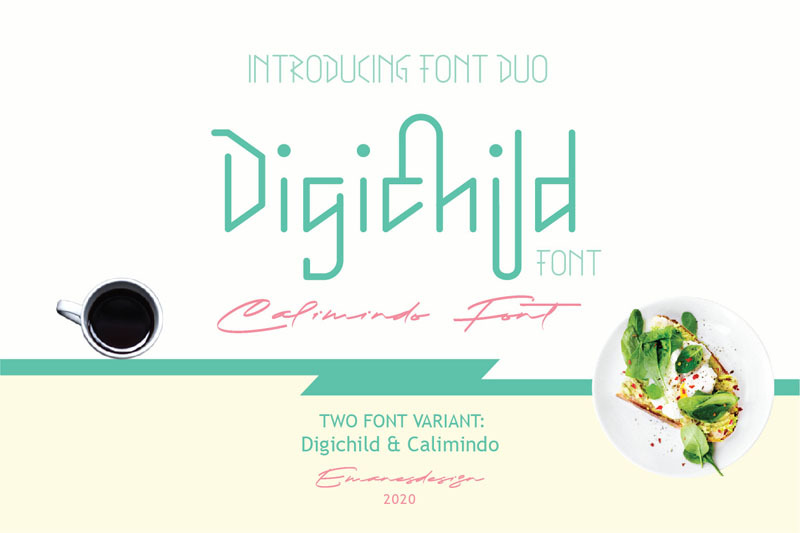 Digichild Duo By Emanesdesign Thehungryjpeg Com