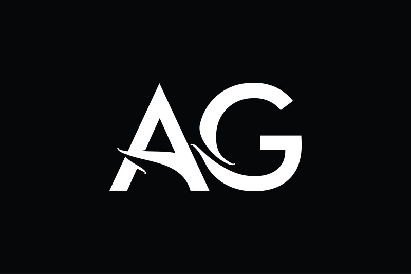 AG Monogram logo design By Vectorseller | TheHungryJPEG