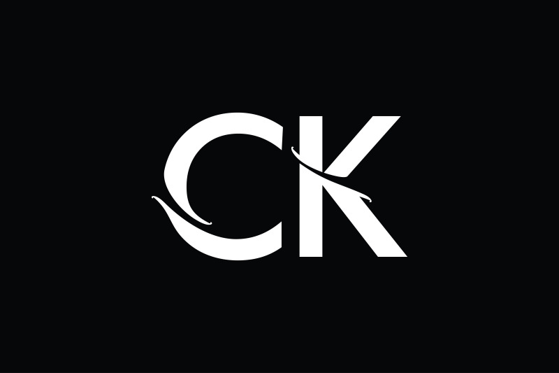 CK Monogram Logo Design By Vectorseller | TheHungryJPEG