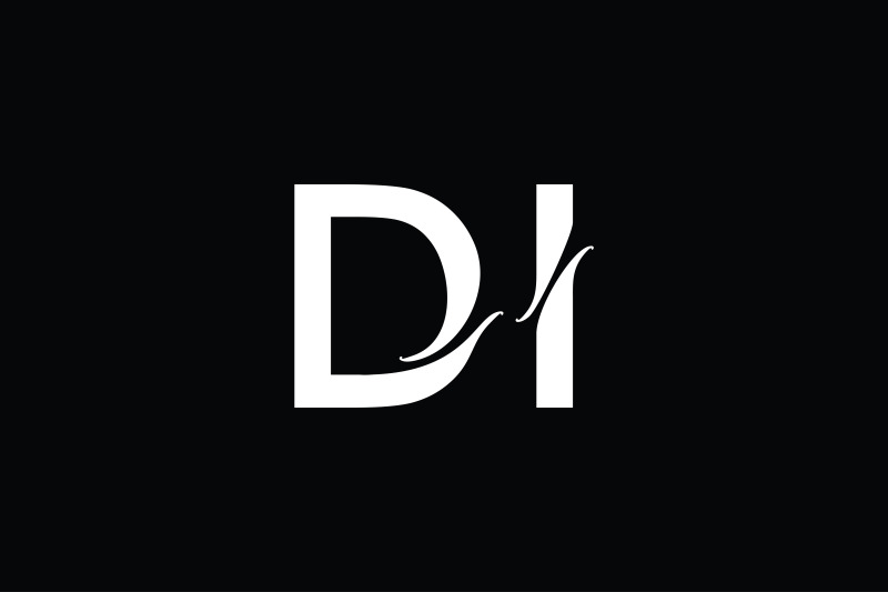 DI Monogram Logo design By Vectorseller | TheHungryJPEG