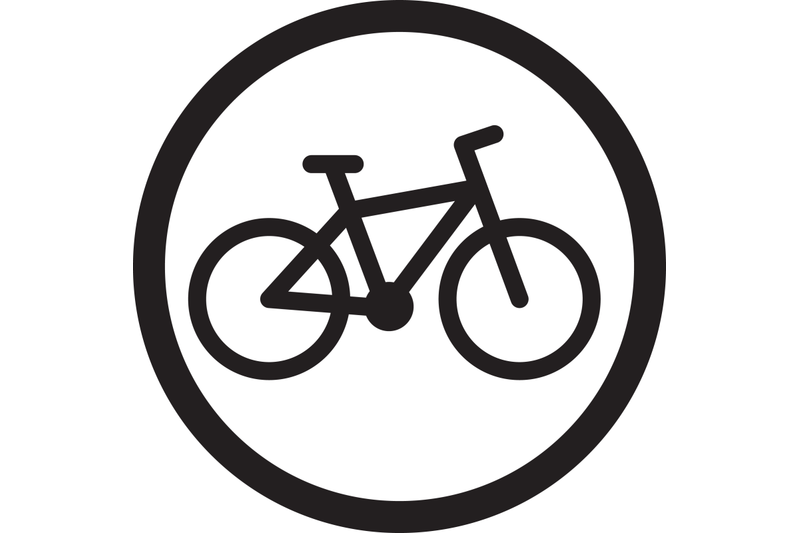 Велосипедные знаки фото Bike icon black By 09910190 TheHungryJPEG