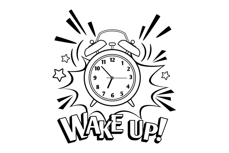 Cartoon Alarm Clock Isolated On White By Smartstartstocker Thehungryjpeg Com