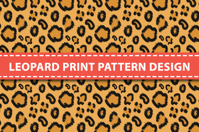 Leopard print pattern design By Graphics Ninja | TheHungryJPEG.com