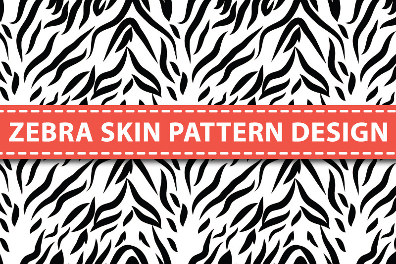 Zebra Skin pattern design By Graphics Ninja | TheHungryJPEG