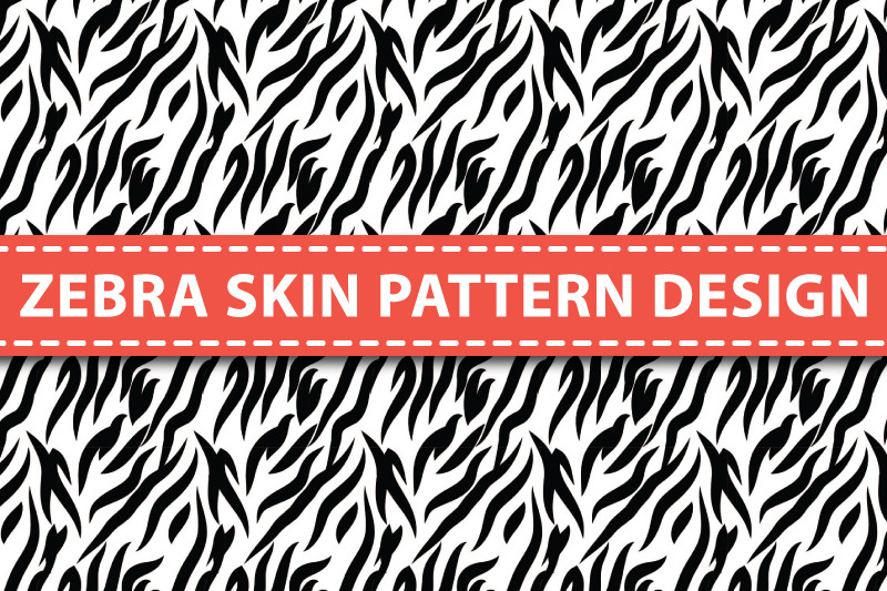 Zebra Skin pattern design By Graphics Ninja | TheHungryJPEG