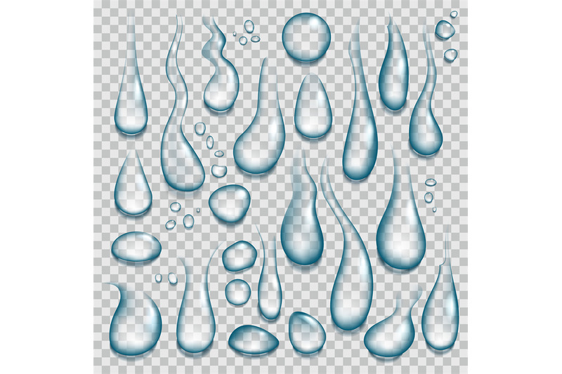 water drops transparent background