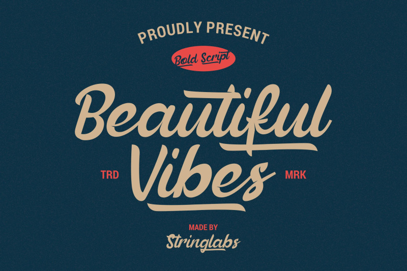 Beautiful Vibes Bold Script Vintage Retro Font By Stringlabs Thehungryjpeg Com