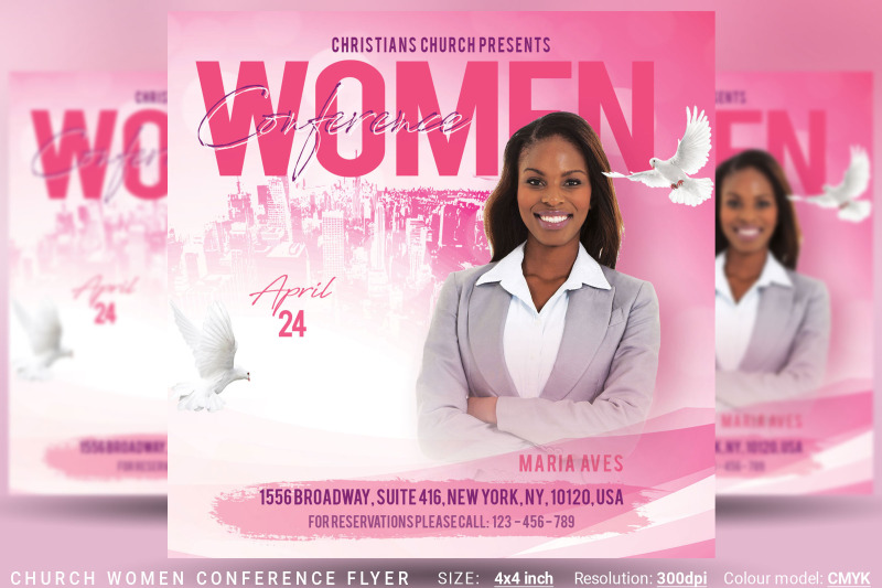 Church Women Conference Flyer By artolus | TheHungryJPEG