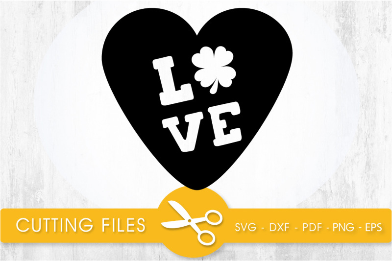 love svg cutting file, svg, dxf, pdf, eps By PrettyCuttables