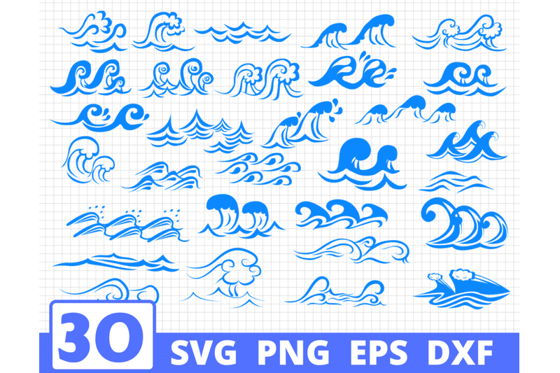 Download WAVES SVG BUNDLE | Wave vector | Ocean clipart | Wave cricut By SvgOcean | TheHungryJPEG.com