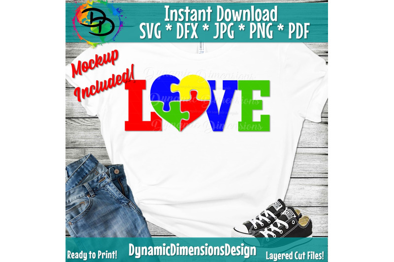 Autism Svg Autism Awareness Love Needs No Words Svg Puzzle Svg Hea By Dynamic Dimensions Thehungryjpeg Com