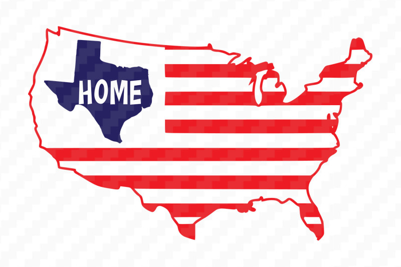 Usa 4th July Usa State Texas By Dxf Store Thehungryjpeg Com