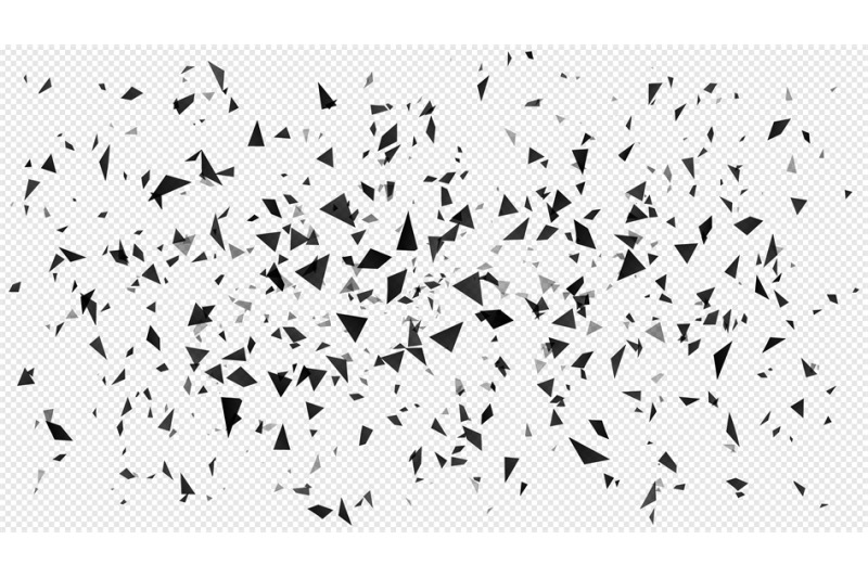 Abstract Shatter Particles Random Flying Dark Triangles Particles Sh By Tartila Thehungryjpeg Com