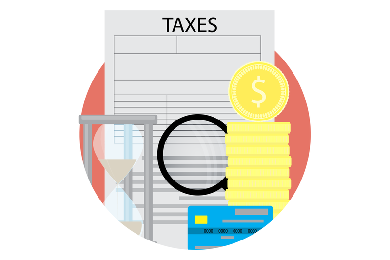 Taxation icon vector By 09910190 | TheHungryJPEG