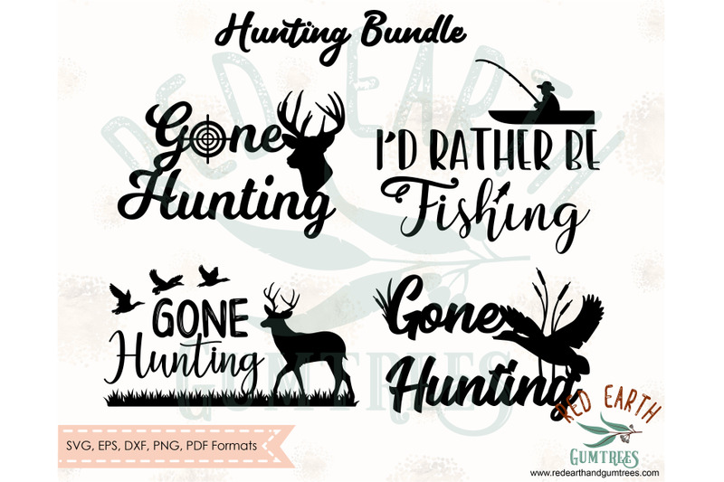 Download Gone hunting bundle SVG,I'd rather be fishing, gone duck ...