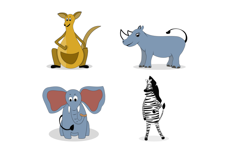 Characters carnivores vector By 09910190 | TheHungryJPEG.com