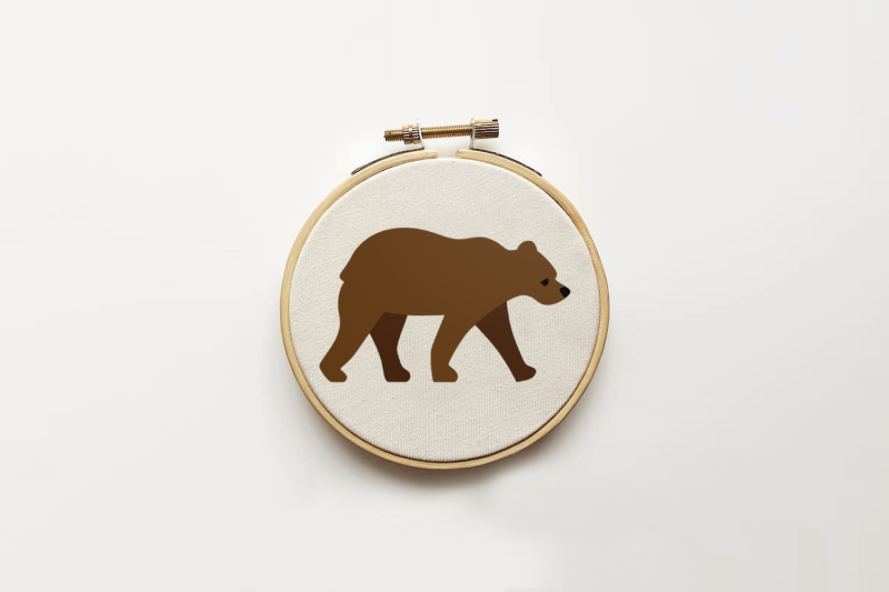 Walking Bear Svg Png Dxf Eps By Designed By Geeks Thehungryjpeg Com