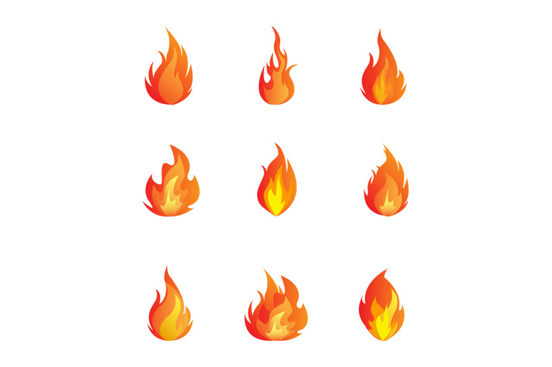 fire shape collection By CurutDesign | TheHungryJPEG