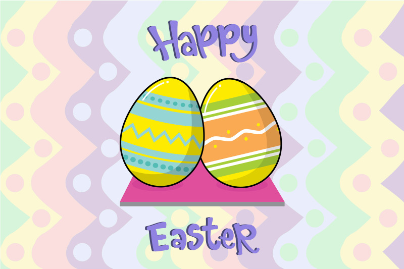 Two Easter Eggs Illustration By Red Sugar Design | TheHungryJPEG