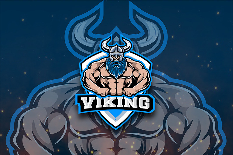 Viking Esport Logo Template By Azam Graphic Thehungryjpeg Com