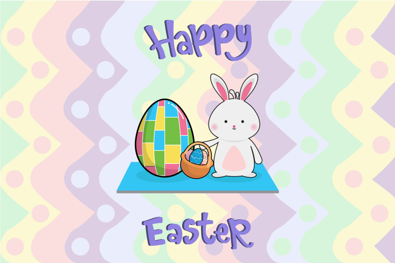 Easter Bunny Egg Art Illustration Character By Red Sugar Design ...