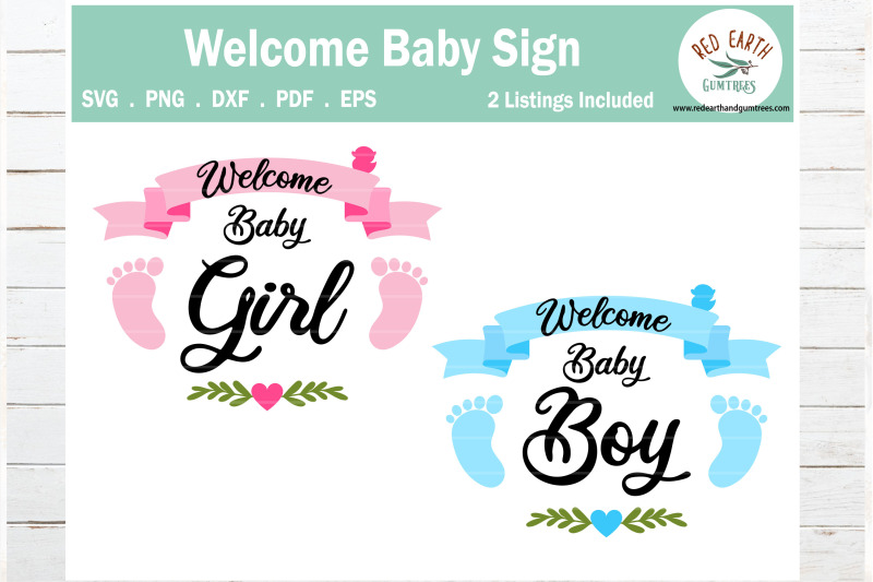 Welcome Baby girl and baby boy announcement,Pregnancy announcement SVG ...