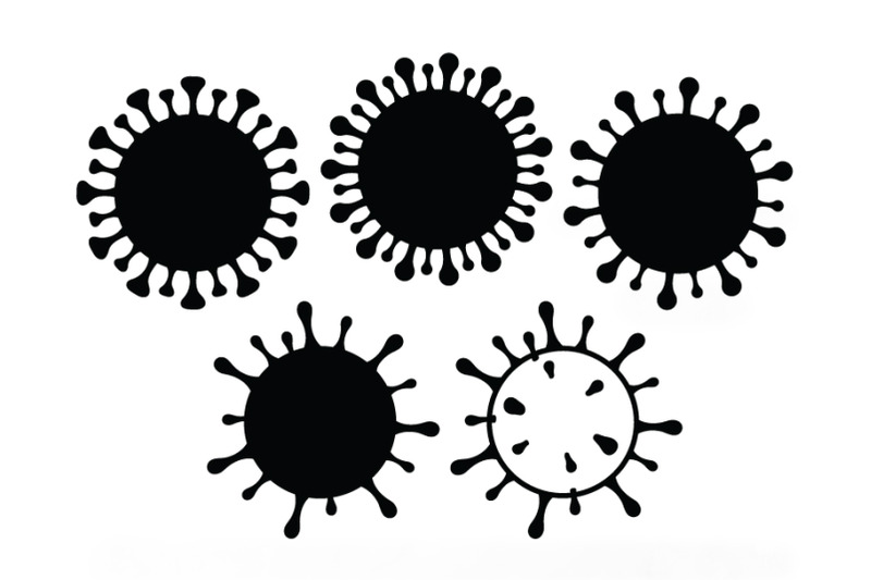 Download Virus SVG Cut Files. Germs SVG, Virus Clipart. By Doodle ...