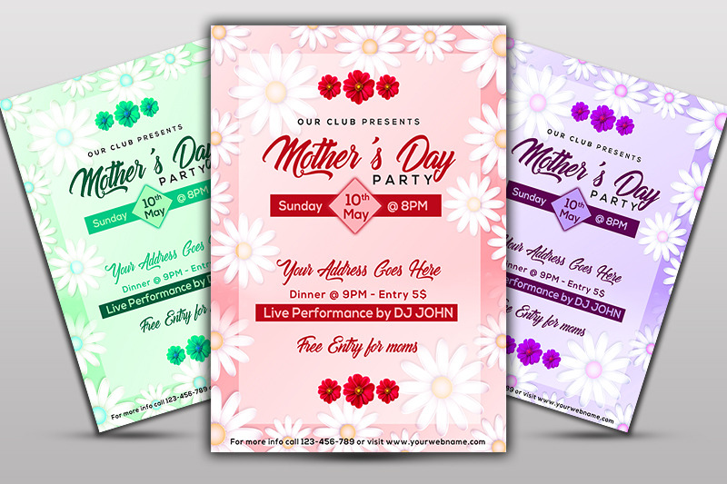 Floral Mothers Day Flyer By Ayme Designs | TheHungryJPEG