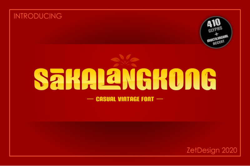 SAKALANGKONG By ZetDesign | TheHungryJPEG