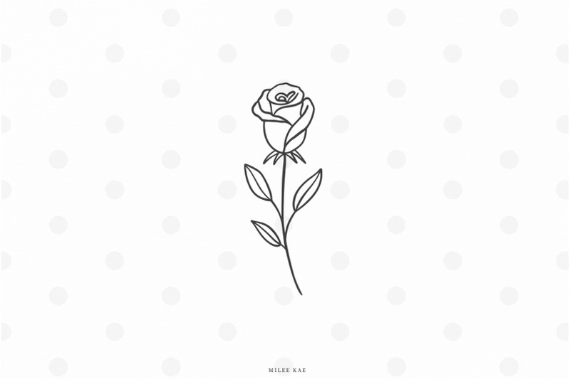 long stem rose Digital print PNG and SVG file for Cricut cutter/ Rose svg/  Rose clipart/ Rose circut svg