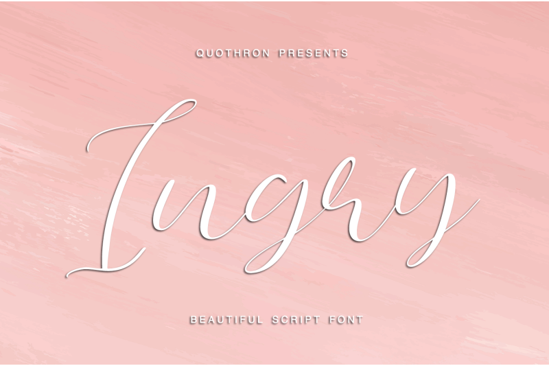 Ingry Script By Tomy James Thehungryjpeg Com