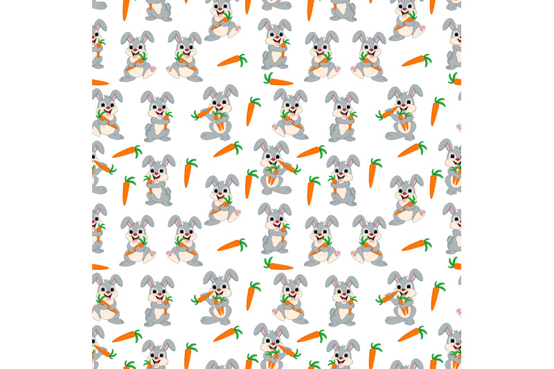 rabbit pattern By CurutDesign | TheHungryJPEG