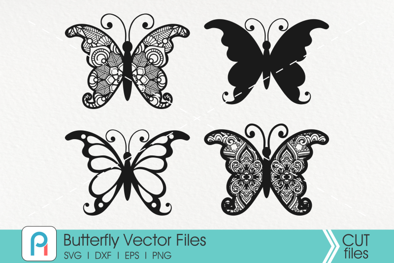 Butterfly Svg, Butterfly Mandala Svg, Mandala Svg, Zentangle Svg By ...