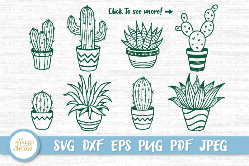 Cactus clipart, Succulent svg, Cactus bundle, Succulent cut file By ...