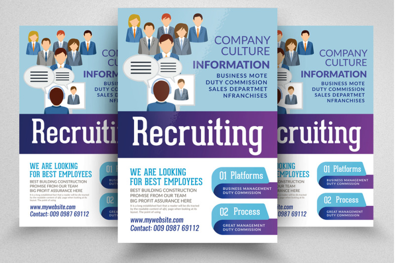 Business Recruitment Flyer/Poster By Designhub | TheHungryJPEG