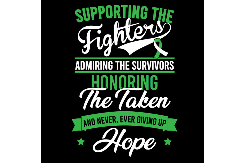 Supporting the Fighters Admiring the Survivors By ariodsgn | TheHungryJPEG
