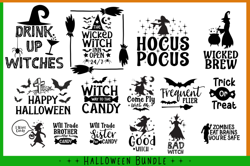 Halloween Bundle By Carrtoonz | TheHungryJPEG