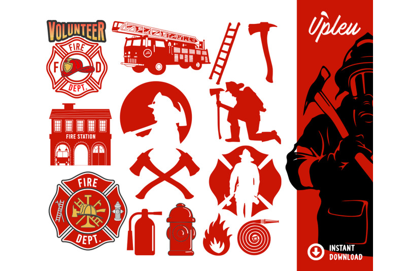 Firefighter Bundle SVG By ariodsgn | TheHungryJPEG.com