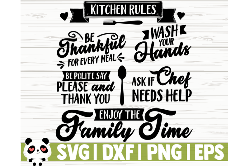 Kitchen Rules By CreativeDesignsLLC | TheHungryJPEG.com