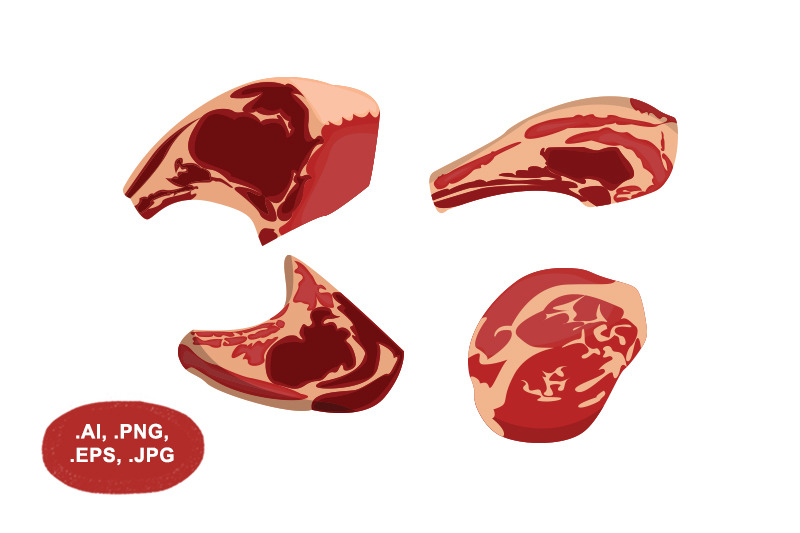 Beef Vector Pack By Salfiart | TheHungryJPEG