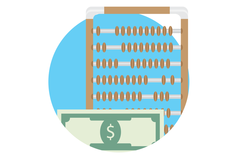 Counting money icon By 09910190 | TheHungryJPEG