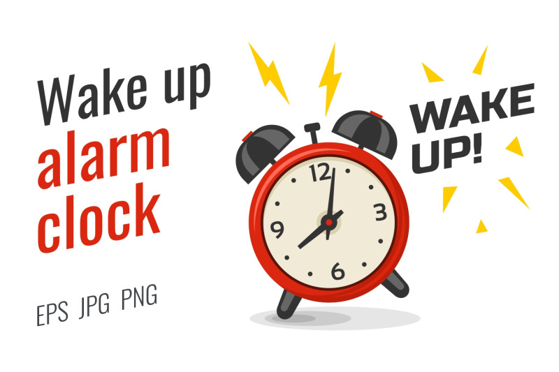 I woke up the alarm clock