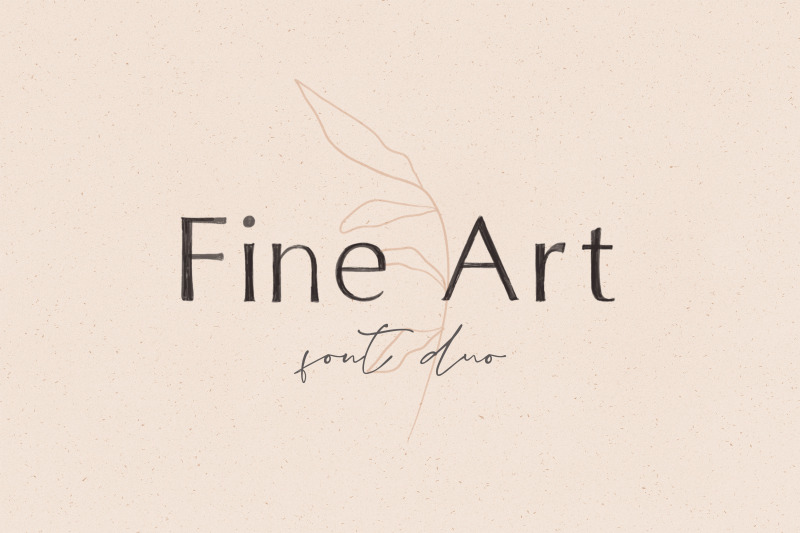 Fine Art Font Duo By ElviNova | TheHungryJPEG