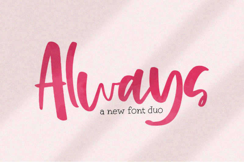 Always Font Duo By Salt Pepper Designs Thehungryjpeg Com