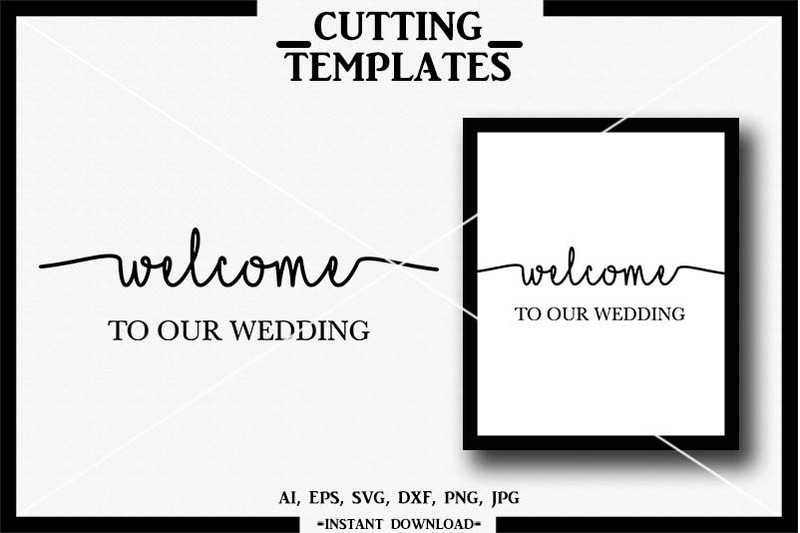 Free Free 91 Welcome To Our Wedding Svg SVG PNG EPS DXF File
